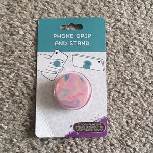 Multicolored Phone Grip And Stand